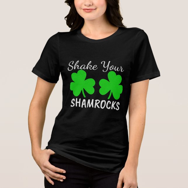 T-shirt En Tri-matière Shake Your Shamrocks - Fun St. Paddy's Day (Recto)