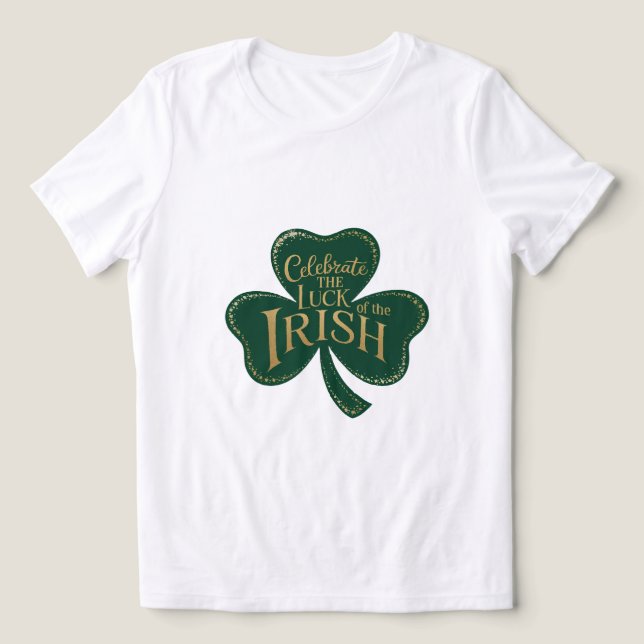 T-shirt En Tri-matière Shamrock Shimmer (Design Recto)