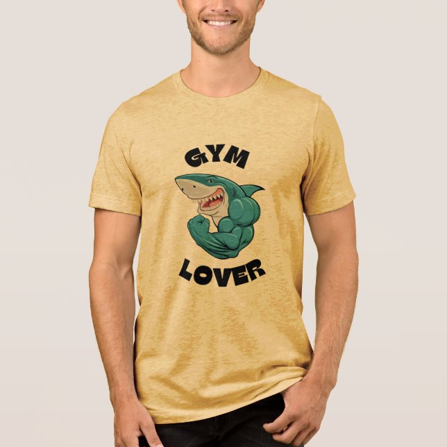T-shirt En Tri-matière Shark Gym Lover (Recto)