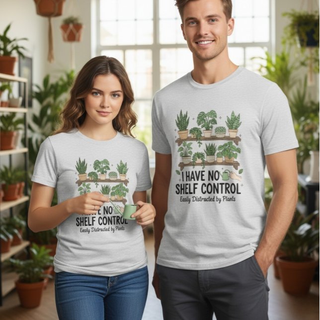 T-shirt En Tri-matière Shelf Control Succulent Lover Funny Plant T-Shirt  (Créateur téléchargé)