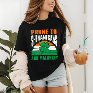 T-shirt En Tri-matière Shenanigans And Malarkey Funny St Patrick's Day