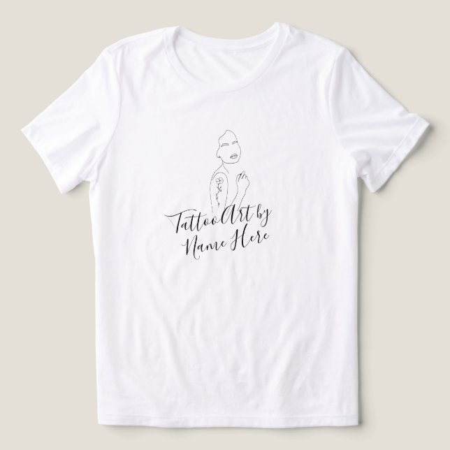 T-shirt En Tri-matière signature de style d'art de tatouage moderne (Design Recto)