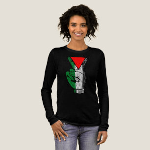 T-shirt En Tri-matière Signe de victoire à la main Résistance Symbole Tri