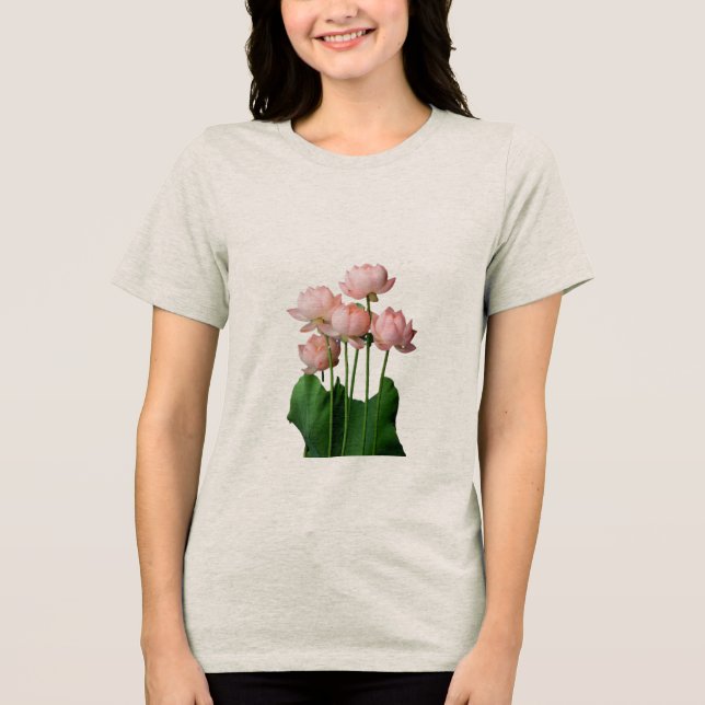 T-shirt En Tri-matière Silent Bloom Lotus in Stillness Grace Rising Seren (Recto)