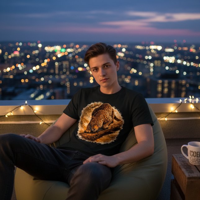 T-shirt En Tri-matière Silent Stalker Leopard | African Wildlife Predator (Créateur téléchargé)