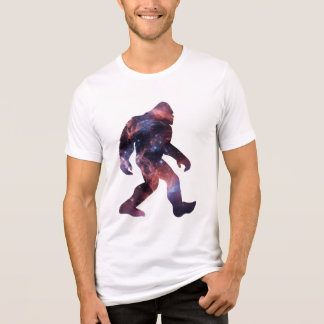 T-shirt En Tri-matière Silhouette de Bigfoot avec intérieur de galaxie