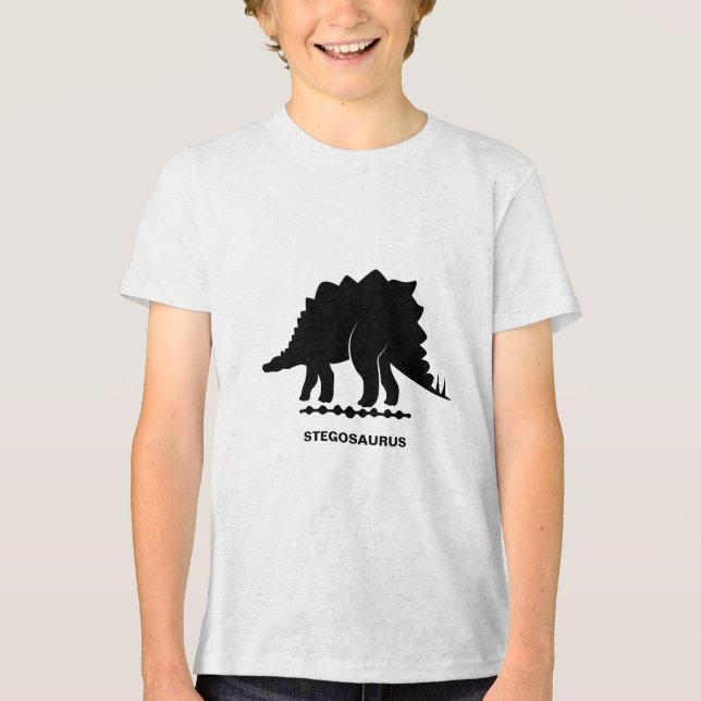T-shirt En Tri-matière Silhouette de Stégosaure (Recto)