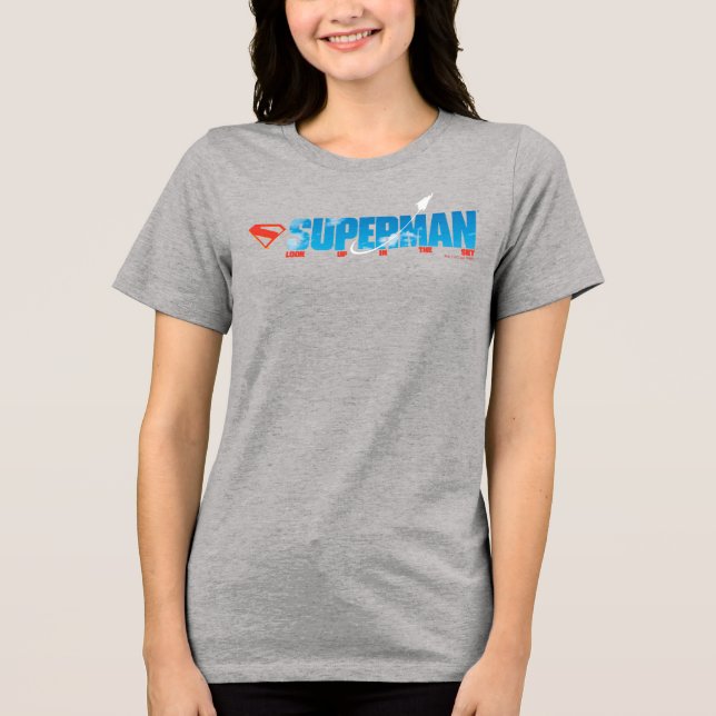 T-shirt En Tri-matière Silhouette Superman Skybound (Recto)