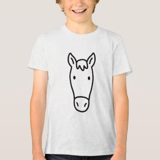 T-shirt En Tri-matière Simple Minimalist Horse Head
