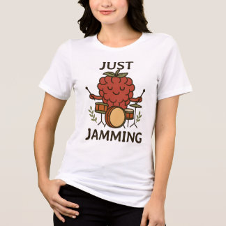 T-shirt En Tri-matière Simplement Jamming Raspberry Funny Fruit Garding M