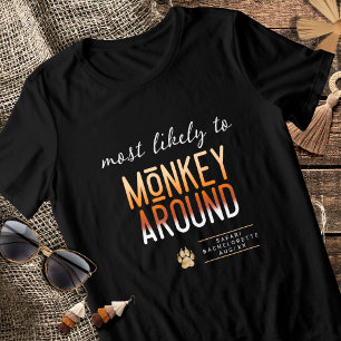 T-shirt En Tri-matière Singe MLT autour de la Bachelorette ID1156