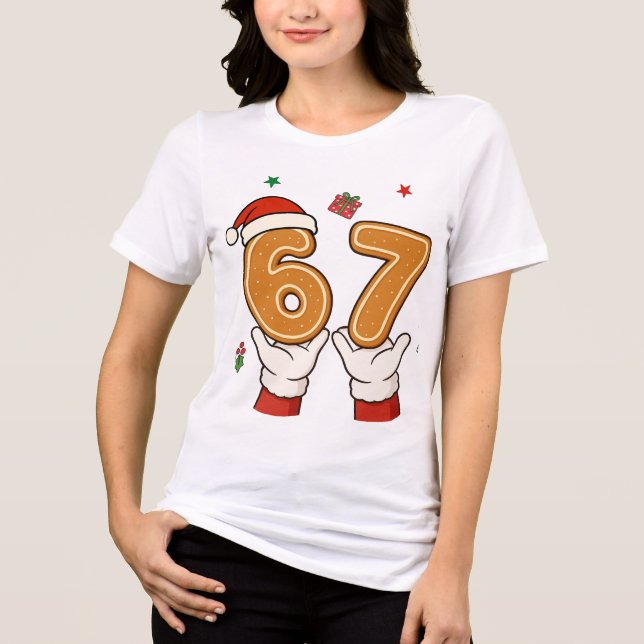 T-shirt En Tri-matière Six Seven - 67 Christmas  (Recto)