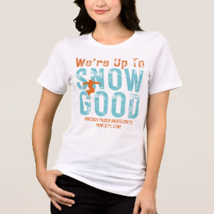 T-shirt En Tri-matière Ski Après Winter Enterrement de Vie de Jeune Fille