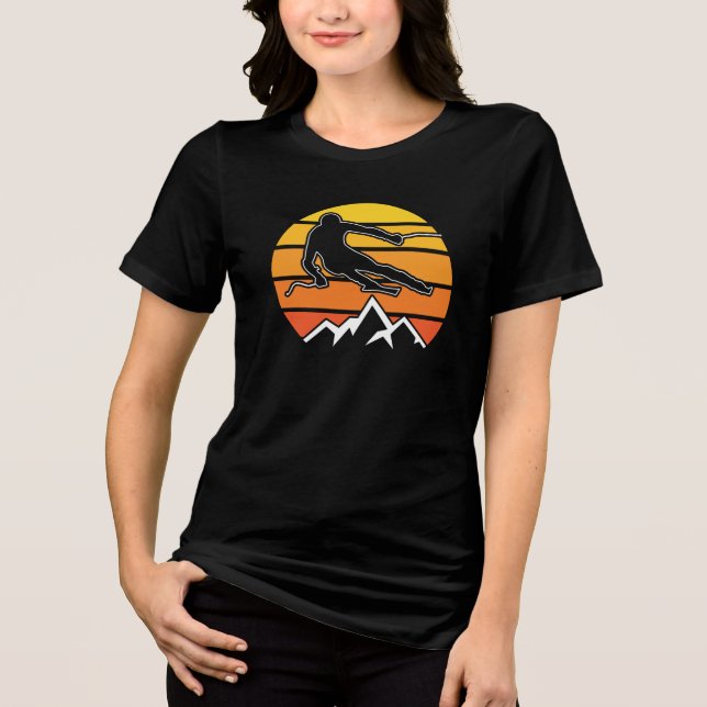 T-shirt En Tri-matière Ski rétroactif (Recto)