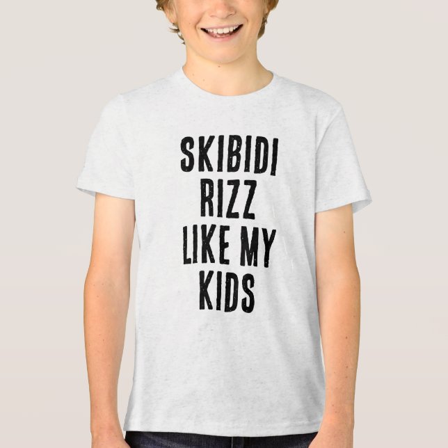 T-SHIRT  EN TRI-MATIÈRE SKIBIDI (Recto)