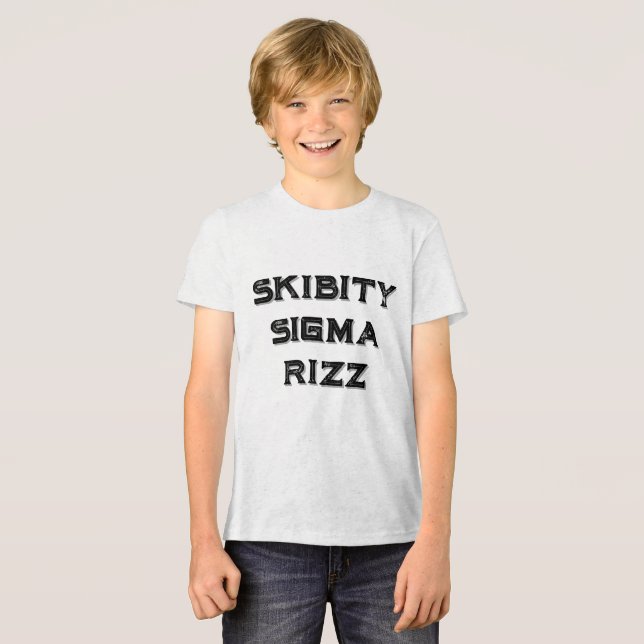 T-shirt En Tri-matière Skibity Sigma Rizz : Maître de Charme (Recto plein)