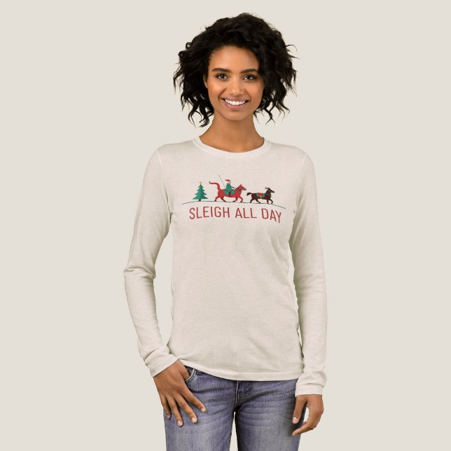 T-shirt En Tri-matière Sleigh All Day Christmas (Recto complet)