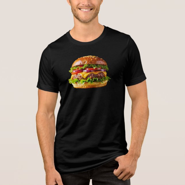 T-shirt En Tri-matière SlipperyJoe's mouthwatering cheeseburger crispy ba (Recto)