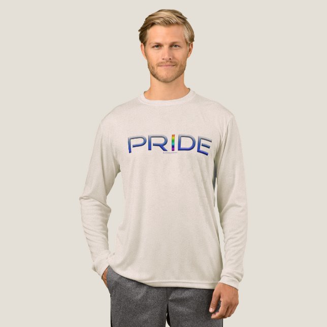 T-shirt En Tri-matière SlipperyJoe's pride word metallic letters radiates (Recto complet)