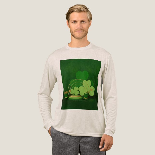 T-shirt En Tri-matière SlipperyJoe's Saint Patrick's Day theme leprechaun (Recto complet)