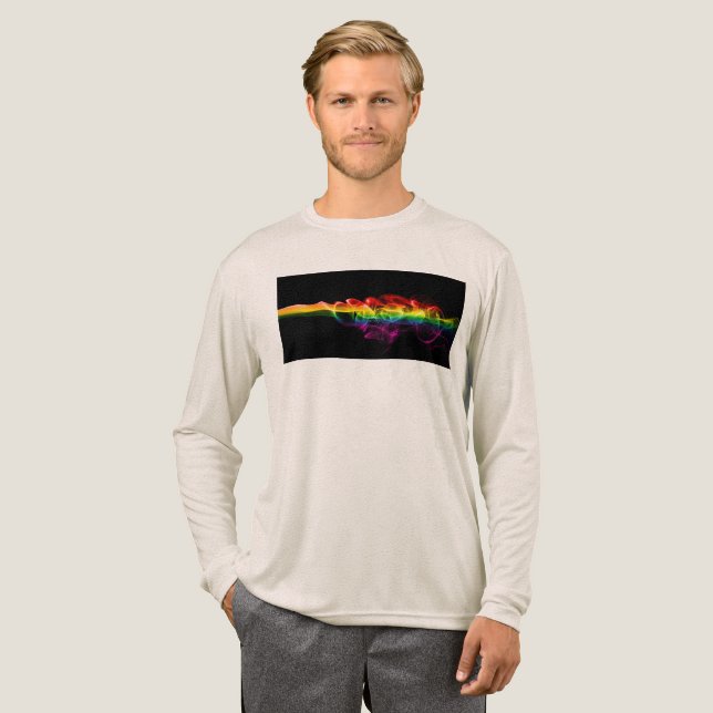 T-shirt En Tri-matière SlipperyJoe's smoke vivid rainbow-colors celebrate (Recto complet)