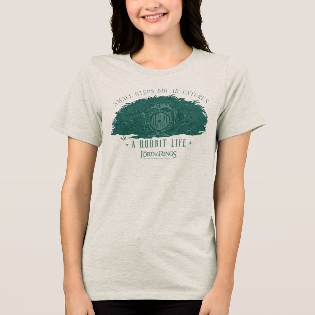 T-shirt En Tri-matière Small Steps, Big Adventures - A Hobbit Life (Recto)