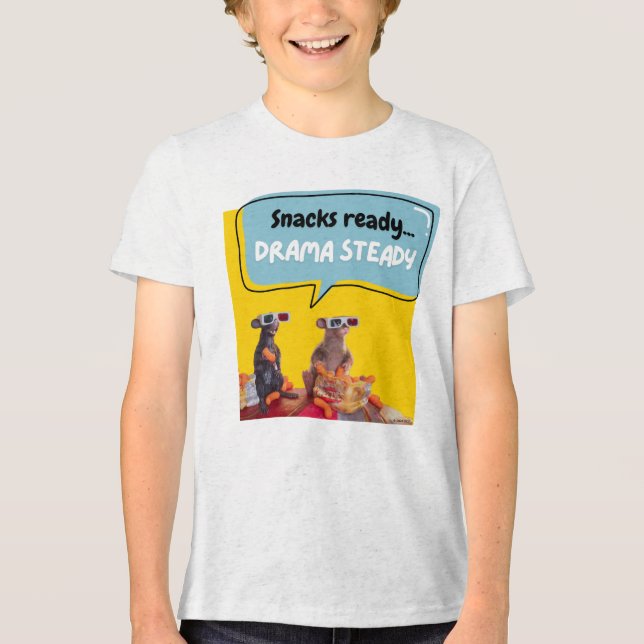 T-shirt En Tri-matière Snacks Ready, Drama Steady (Recto)