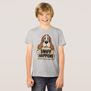 T-shirt En Tri-matière Sniff arrive - Triste Basset Hound