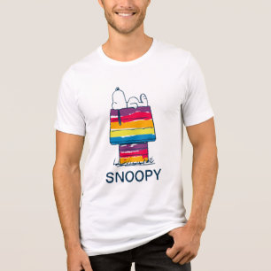 T-shirt En Tri-matière Snoopy   Rainbow Dog House