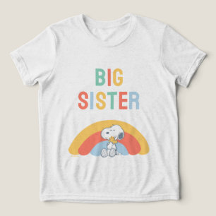 T-shirt En Tri-matière Snoopy & Woodstock Baby Shower Tri-Blend Arc-en-Ci