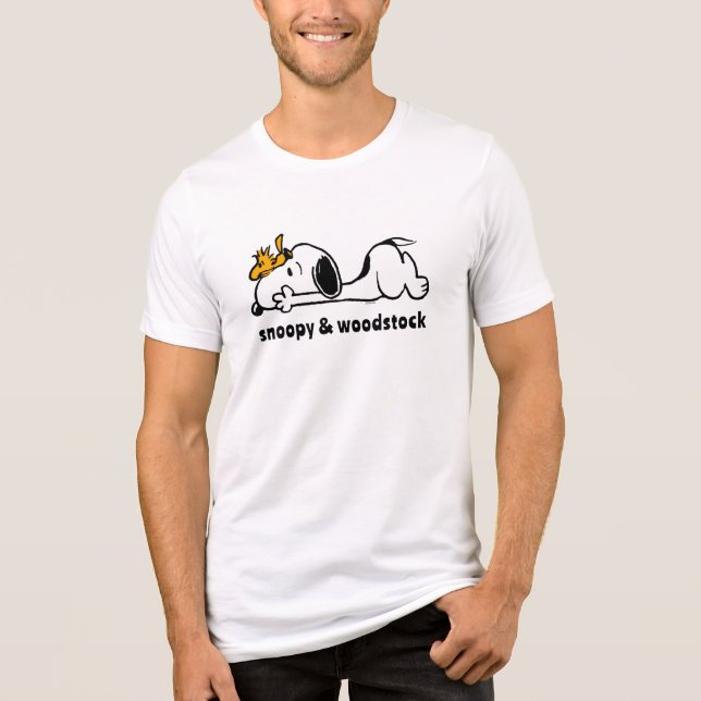 T-shirt En Tri-matière Snoopy & Woodstock | Smile Giggle Laugh (Recto)