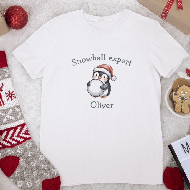 T-shirt En Tri-matière Snowball Expert Cute Penguin Christmas (Créateur téléchargé)