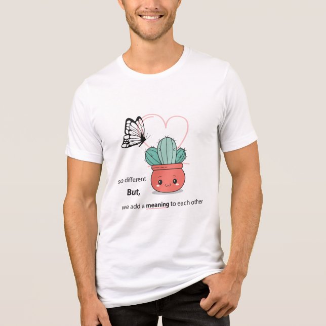 T-shirt En Tri-matière So Different, Parfait Ensemble - mignon couple d'a (Recto)