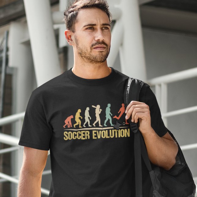 T-shirt En Tri-matière Soccer Evolution – Human Evolution to Soccer Lover (Créateur téléchargé)