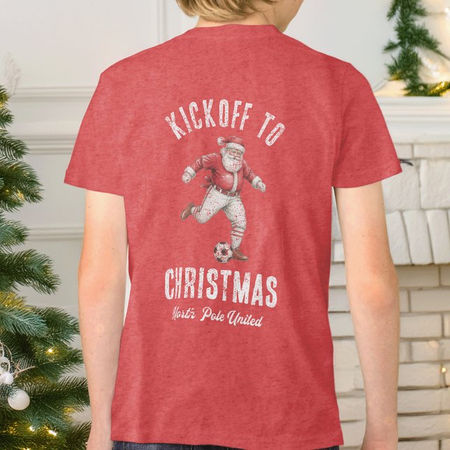 T-shirt En Tri-matière Soccer Santa Kickoff to Christmas (Créateur téléchargé)