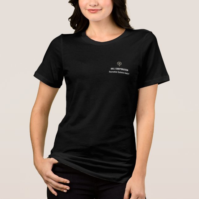 T-shirt En Tri-matière Société BILL – Analyste des systèmes de loisirs (Recto)