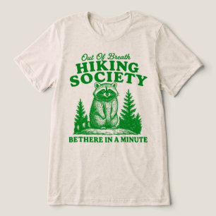 T-shirt En Tri-matière Société de randonnée à bout de souffle Raton laveu