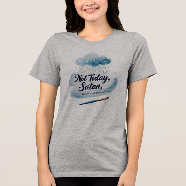 T-shirt En Tri-matière Soft Rainy Mood Tee for Women (Recto)