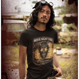 T-shirt En Tri-matière Soirée Ciné Catastrophe Hommes Bella+Canvas Sombre