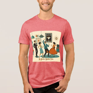 T-shirt En Tri-matière Soirée Cocktail Mid Century It's Atomic Martini Ti
