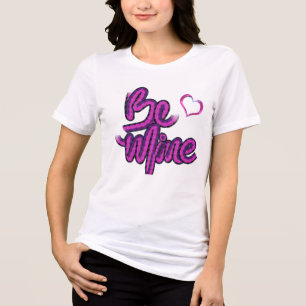 T-shirt En Tri-matière Sois Mienne - conception de texte SW Grape Pink