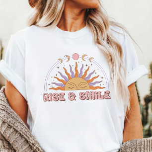 T-shirt En Tri-matière Soleil Rétro Boho Monte & Sourire