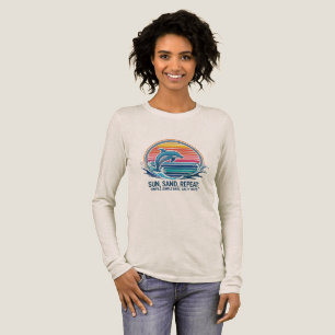 T-shirt En Tri-matière Soleil, Sable, Répéter, Journées Simples, Voies Sa