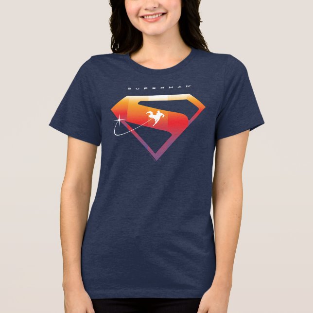T-shirt En Tri-matière Soleil Tourner Superman Shield (Recto)