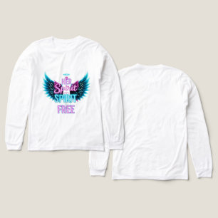 T-shirt En Tri-matière Son esprit est libre Néon Ange Ailes Tri-Blend T-S