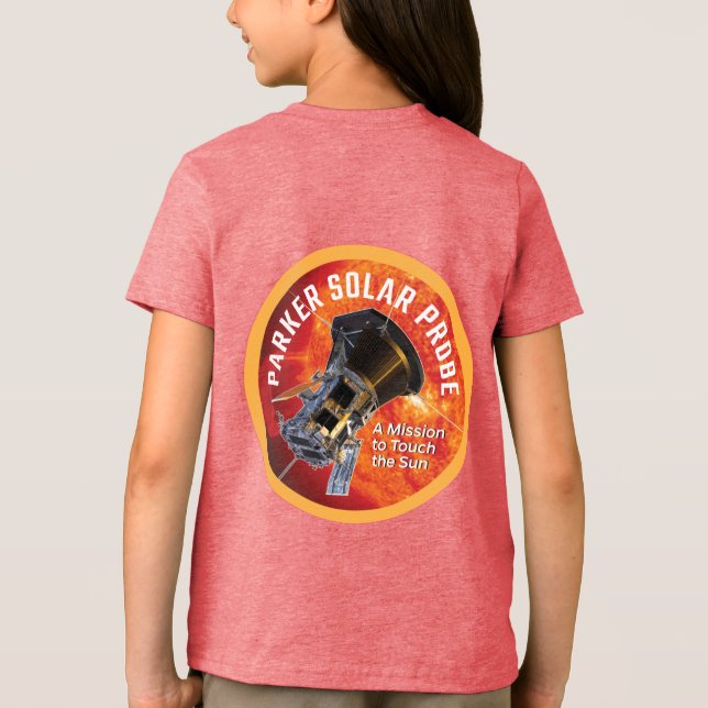 T-shirt En Tri-matière Sonde solaire Parker de la NASA Sunburst Rouge (Verso)