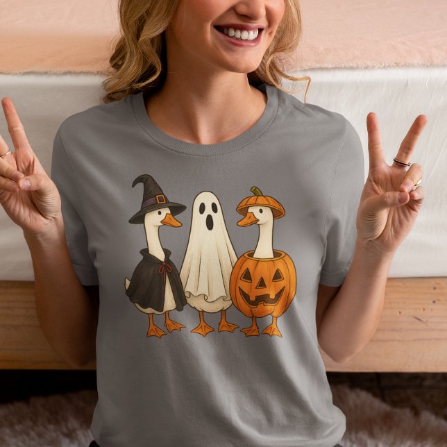 T-shirt En Tri-matière Sorcière éffrayante Silly Goose Halloween (Créateur téléchargé)