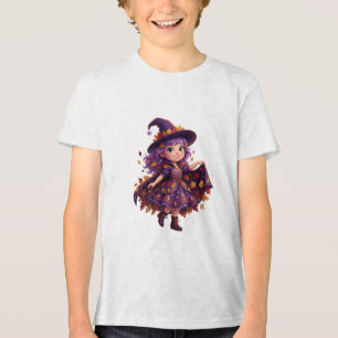 T-shirt En Tri-matière Sorcière Enchantée dans la Forêt d'Automne Fantais