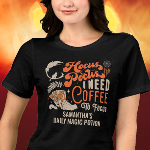T-shirt En Tri-matière Sorcière Hocus Pocus Café À Cibler Photo Halloween