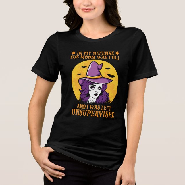 T-shirt En Tri-matière Sorcière Lune (Recto)